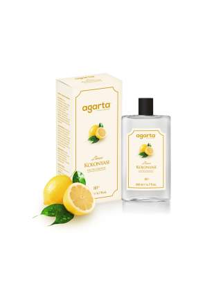 Agarta 80 Derece Limon Kolonyası Cam Şişe 200 ml
